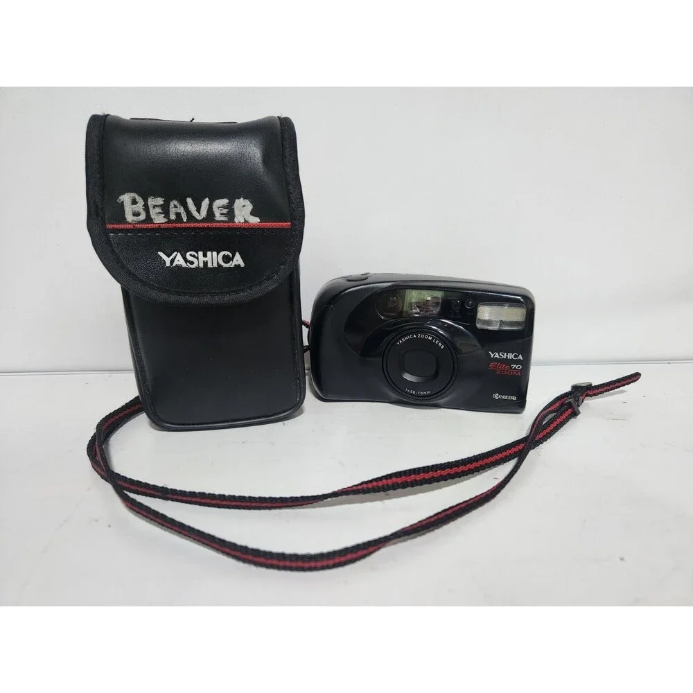 Yashica Elite Zoom 70 35mm Flash Point and Shoot Film Camera with 38-70mm Lens
